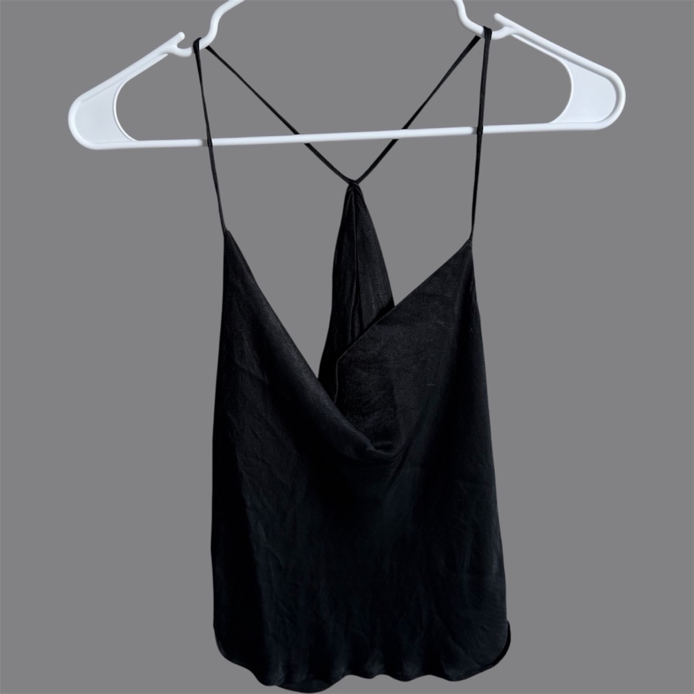 Black Zara Silk Top